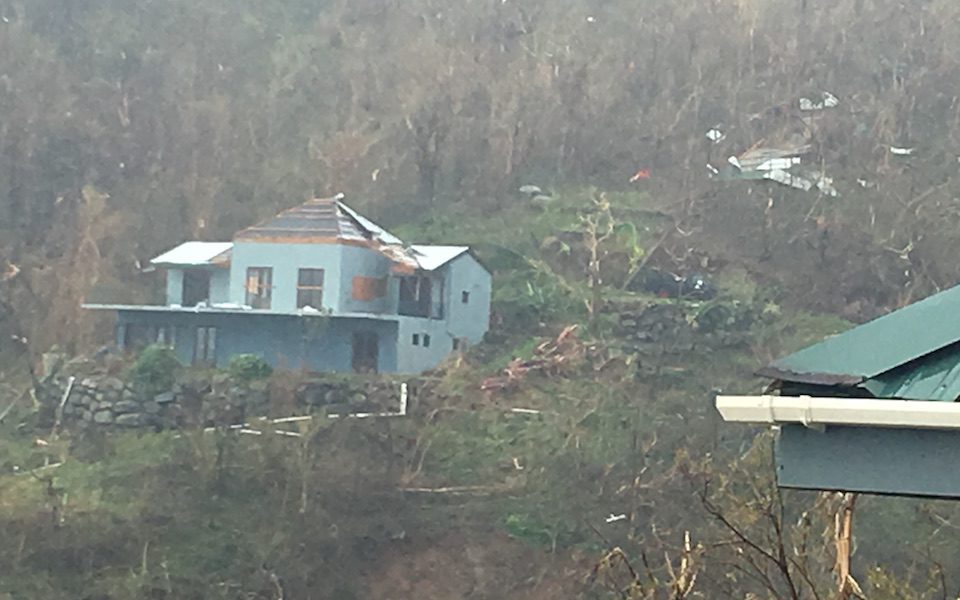 During Hurricane Maria, Alex Dick-Read fled to his neighbour's house across the street as his own home collapsed / Photo courtesy Alex Dick-Read